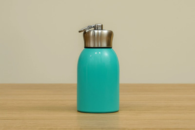 IKI Homes 300 ml Steel Flask(Pack of 1, Silver, Light Green)
