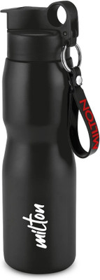 MILTON 750 ml Stainless Steel Bottle(Pack of 1, Black)