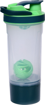 SLBB 700 ml Plastic Shaker(Pack of 1, Green)