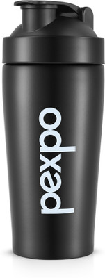 pexpo 800 ml Stainless Steel Shaker(Pack of 1, Black)
