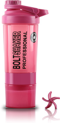 ZYRO 600 ml Plastic Shaker(Pack of 1, Pink)
