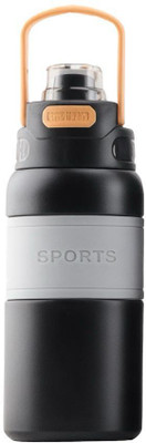 3D METRO SUPER STORE 600 ml Steel Flask(Pack of 1, Black)