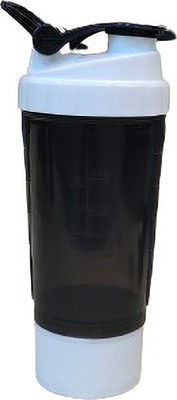 FitPro 500 ml Plastic Shaker(Pack of 1, White)