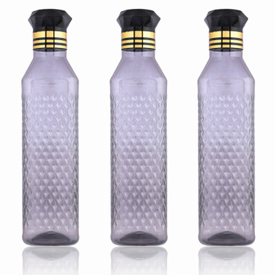 KUBER INDUSTRIES 1000 ml Plastic Bottle(Pack of 3, Black)