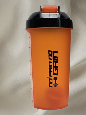 Boldblossom 700 ml Plastic Shaker(Pack of 1, Orange)