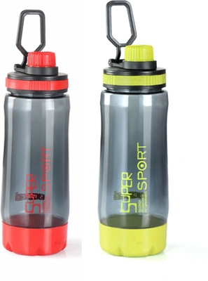 SPACE POLYCRAFT 600 ml Plastic Bottle(Pack of 2, Multicolor)