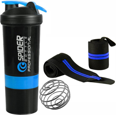 TRUE INDIAN 500 ml Plastic Shaker(Pack of 2, Blue)