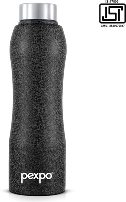 pexpo 1000 ml Steel Bottle(Pack of 1, Black)
