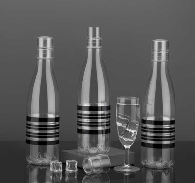 HASHFLOW 1000 ml Plastic Bottle(Pack of 3, White)