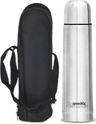 SPEEDEX Ecosmart 2.0 Hot and Cold Flask with bag Vacuum Insulated Thermosteel Bottle 500 ml Flask(Pack of 1, Silver, Steel)