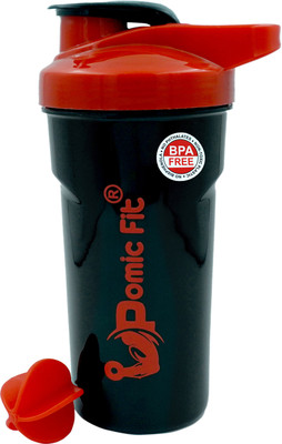 Pomic fit 700 ml Plastic Shaker(Pack of 1, Red)