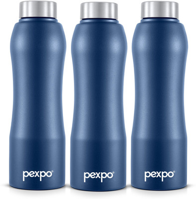 pexpo 750 ml Steel Bottle(Pack of 3, Blue)