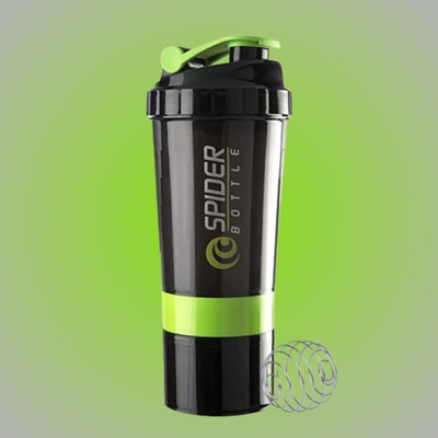 TRUE INDIAN 500 ml Plastic Shaker(Pack of 1, Green)