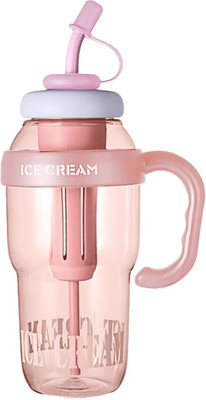 Deedecorwave 1200 ml Plastic, Silicone Sipper(Pack of 1, Pink)