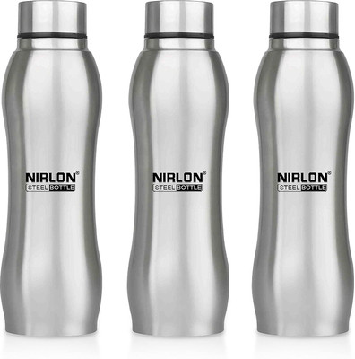 NIRLON 750 ml Steel Bottle(Pack of 3, Silver)