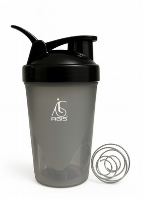 agis Wave Shaker 500 ml Shaker(Pack of 1, Black, Plastic)
