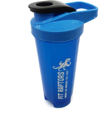 FITRAPTORS 750 ml Plastic Shaker(Pack of 1, Blue)