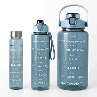 Unisky 3000 ml Plastic Bottle(Pack of 3, Light Blue)