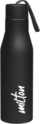 MILTON 650 ml Steel Bottle(Pack of 1, Black)