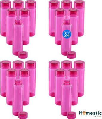HOMESTIC 1000 ml Plastic Bottle(Pack of 24, Red)