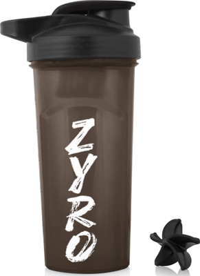 ZYRO 650 ml Plastic Shaker(Pack of 1, Black)