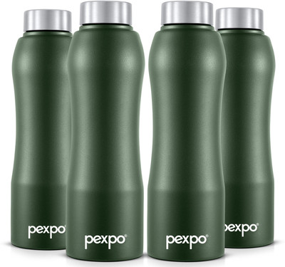 pexpo 1000 ml Steel Bottle(Pack of 4, Green)