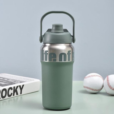 Home Cloud 1000 ml Steel Sipper(Pack of 1, Green)