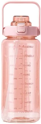 SKutirX Water Bottles 2 Liter Large Capacity Wide Mouth Gallon Water Jug 2000 ml Bottle(Pack of 1, Pink, Plastic)