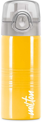 MILTON 490 ml Steel Bottle(Pack of 1, Yellow)