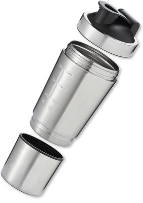 ShopiMoz 750 ml Steel Shaker(Pack of 1, Silver)