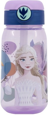 Gluman Water Bottle for Kids | Frozen School Water Bottle | Disney Sippy Water Bottle 510 ml Sipper(Pack of 1, Purple, Blue, Plastic)