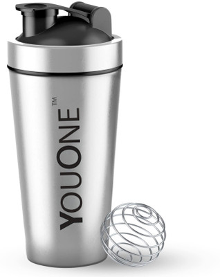 Youone 750 ml Steel Shaker(Pack of 1, Steel/Chrome)