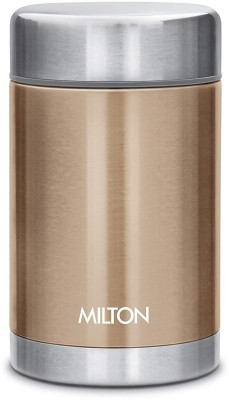 MILTON CRUET-550 Thermosteel Soup Flask Hot & Cold 515 ml Flask(Pack of 1, Brown, Steel)