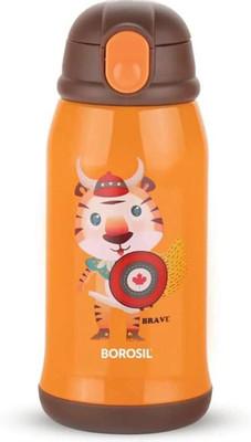 Hydra Tigry 500 ml Steel, Copper Sipper(Pack of 2, Orange)