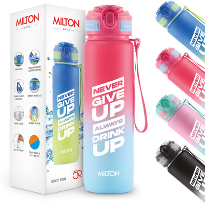 MILTON 1000 ml Plastic Bottle(Pack of 1, Red)