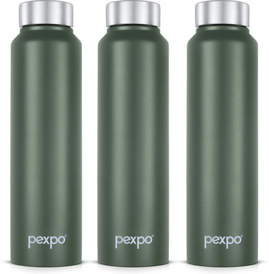 pexpo 950 ml Steel Bottle(Pack of 3, Green)