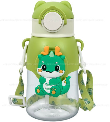 ASFunClub 600 ml Silicone, Tritan Sipper(Pack of 1, Green)