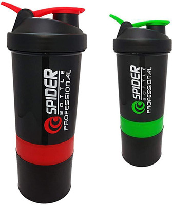 TRUE INDIAN 500 ml Plastic Shaker(Pack of 2, Multicolor)