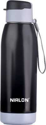 NIRLON 750 ml Steel Bottle(Pack of 1, Black)