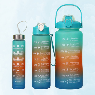 BITWEAVE 3200 ml PET, Silicone, Plastic Bottle(Pack of 3, Multicolor)