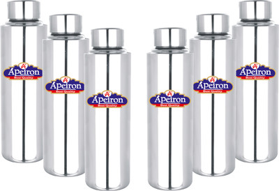 Apeiron 1000 ml Steel Bottle(Pack of 6, Silver)