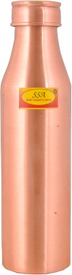 Shivshakti Arts Copper Bottle Rani Bottle Joint less Sleek Leak proof 1L Office Bottle Gym Yoga 1000 ml Bottle(Pack of 1, Brown, Copper)