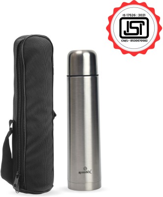 SPEEDEX Flask water bottle with Bag 500 ml Flask(Pack of 1, Silver, Steel)