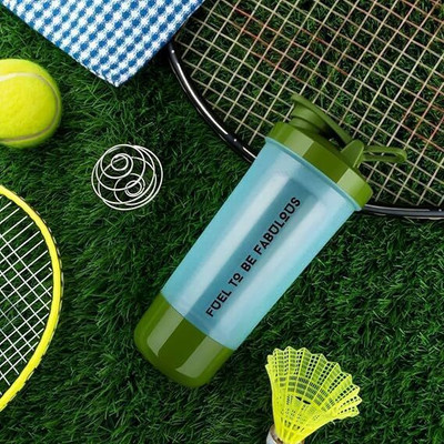 AWARANSIA 600 ml Plastic Shaker(Pack of 1, Green)