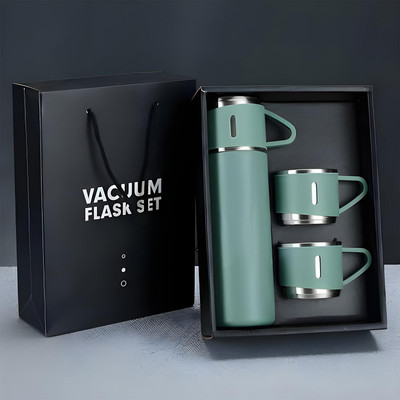 Oblivion 500 ml Steel Flask(Pack of 1, Green)