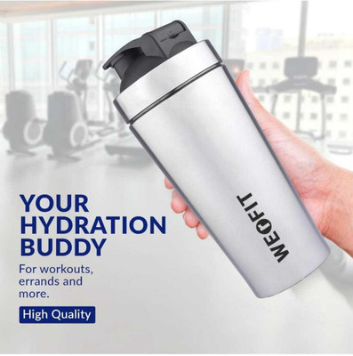 Bromeliaceae 700 ml Steel Shaker(Pack of 1, Silver)