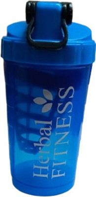 Herbal Nutrition Life 500 ml Plastic Shaker(Pack of 1, Blue)