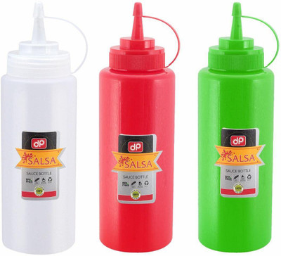 Eagean 500 ml Plastic Bottle(Pack of 3, Multicolor)