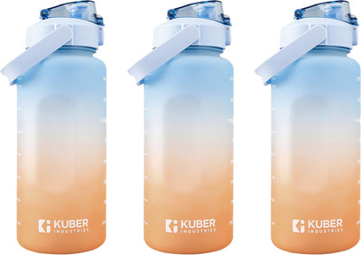 KUBER INDUSTRIES 2000 ml Plastic Bottle(Pack of 3, Blue)