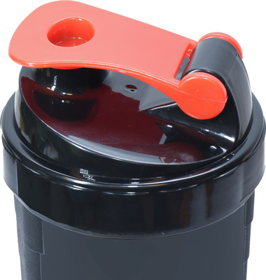 HouseOfCommon 500 ml Plastic Shaker(Pack of 1, Red, Black)